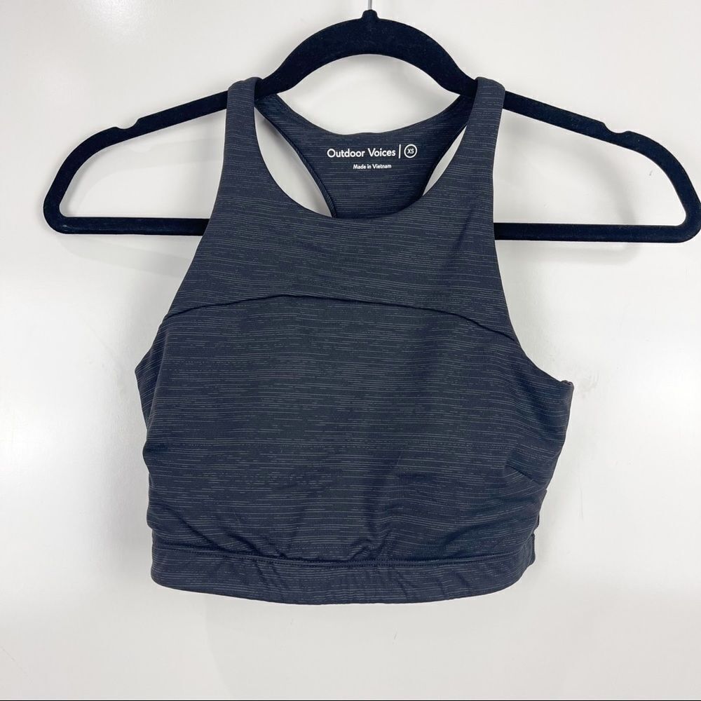 Outdoor Voices Move Free Crop Top Sports Bra Yoga Pilates XS Activewear